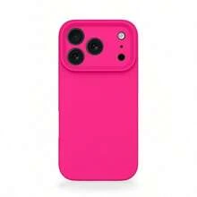 High-Quality Liquid Silicone Phone Case, Compatible With IPhone 17 Pro Max, 17 Pro, 17 Air, 17, 16, 15, 14, 13, 12, 11 Pro Max Plus, Soft Touch, Shock-Absorbing Protective Cover - Firefly Rose - View 2