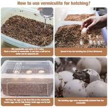 Vermiculite For Reptiles - 14OZ Vermiculite Terrarium Reptiles Reptile Substrate Reptile Bedding Reptile Sand For Egg Incubator Bearded Gecko Hermit Snake Tortoise Turtle Plants - As Pic - View 3