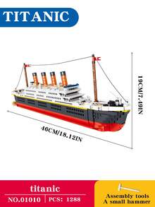 18+ Adult Pirate Ship Building Block Set, A Unique Adult Game Toy That Can Relieve Anxiety, With Decorative Sticker Style Model, Helpful For Stress Relief And Anxiety Reduction, Ideal For Couple Interaction And Puzzle Games - Multicolor - View 11
