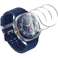 适用于三星 Galaxy Watch 8 40mm 44mm/Watch8 Classic/Watch8 Ultra (2025) 的 4 片装屏幕保护膜，完美贴合 9H 钢化玻璃，防碎防刮，适用于 Galaxy Watch5/6/7/8 屏幕保护膜 40mm/44mm，高清超薄，易于安装。 - 適用於 Galaxy Watch 8 Ultra 的 4 件裝 - 查看 11