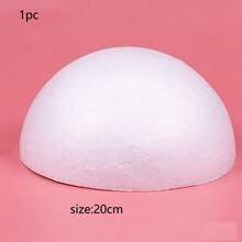 1/3/12pcs White Solid Foam Half Spheres, Handmade DIY Floral Art, Wedding Decoration, Mall Decoration, Wedding Scene Ball, Painting DIY Early Education Solar System Making Half Round Foam Ball, Floral Foam Ball, Half Round Wedding Road Floral Art, Floral Ball, Wedding Props, Used For Art And Crafts, Sculpture, Flower Arrangement, Styling, Valentine's Day Projects, Sculpture Modeling, Summer, Holiday - Multicolor - View 21