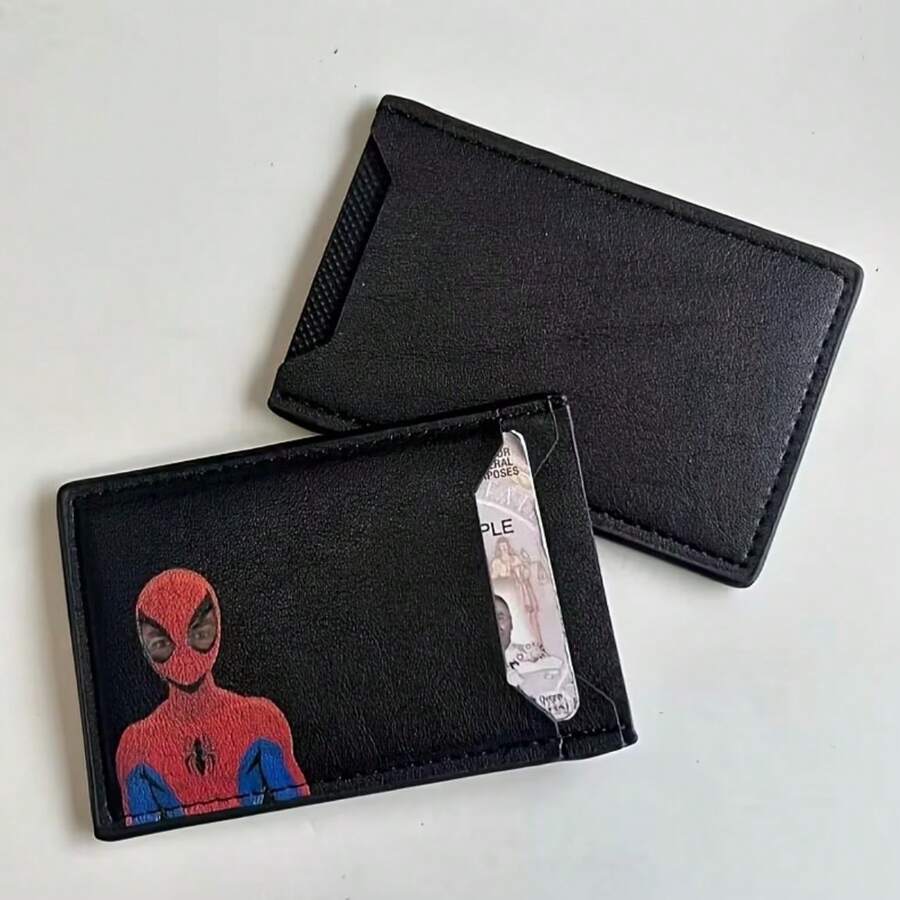 Ví đựng thẻ ID/thẻ hóa trang Người Nhện của Marvel, có thể dùng cho mọi loại người, là món quà hoàn hảo cho sinh nhật, Giáng sinh, Ngày của Cha và các dịp khác. - nhiều màu - Xem 1