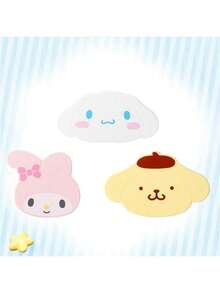 SANRIO 1/Piece Merlot Cinnamon Roll Pudding Dog Image Ice Cube Mold, With Pink Rabbit Ear Design And Seven Compartments Of Three-Dimensional Small Mold Cavity, Suitable For Making Creative Beverage Ice Cubes, Adding Fun Visual Effects To Summer Cold Drinks - Multicolor - View 12