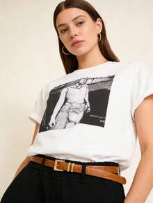 1 chiếc thắt lưng thời trang nữ đa năng, thắt lưng da cá sấu thanh lịch, thắt lưng da PU dễ phối đồ, hàng có sẵn - Thắt lưng mỏng in họa tiết cá sấu đa năng - Xem 2