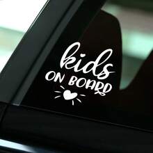 1pc Kids On Board Minimalist INS Style Car Sticker - A - View 5
