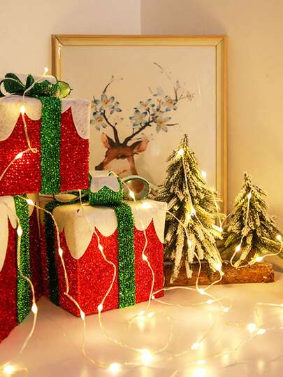 1pc 1-5m Battery Powered Fairy Lights With Battery Box - Indoor LED Decorative Lights, Ideal For Creating Romantic Proposal Atmosphere, As Well As Ramadan, Eid, Wedding, Party, Birthday And Bedroom Decor For Celebrations