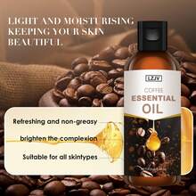 LZJV 100毫升 100%纯天然咖啡精油，100%有机，多用途，适用于皮肤、头发、面部、身体、指甲、睫毛 - 咖啡精油 - 查看 8