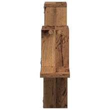 Mensola a muro con vano contenitore, in legno di recupero, 104,5 x 43 x 10 cm - 1PC - Visualizzare 7