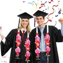 Graduation Lei  Class Of 2026 3D Hawaiian Flower Lei Graduation Sash For High School College Graduate Gift - As Pic - View 5