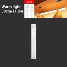 1pc Motion Sensor LED Lighting, USB Rechargeable, No Drilling Required, Suitable For RV, Garage, Kitchen, Wardrobe, Bedroom, Staircase, Vanity, Car Interior Lighting, 5V Low Voltage, Minimalist Design, Night Light, Under Cabinet Lamp, RV Travel Lighting, Automotive Accessories - 30cm Long Strip Sensor Light - View 6