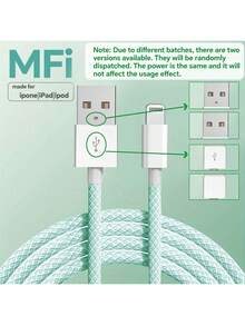 MFi认证尼龙编织快充数据线，兼容 13/12/11/XR/8/7/6、 14 Pro Max、14 Pro、14 Plus、13 Pro Max、13 Pro、13、12 Pro、12、11、XS、XR、8 Plus、8、7、6、5、SE等笔记本电脑系列以及Lightning接口平板电脑。 - 紫色 - 查看 7