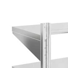 Étagère murale à 2 niveaux 50 x 23,5 x 48 cm Acier inoxydable argenté - 1PC - Voir 9