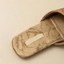1pc Premium Linen Slippers, Women's All Season Indoor Anti-Slip Slippers, Vintage Floral Print Elegant & Comfortable, Natural Linen Breathable Material Soft & Firm Slippers - Khaki - View 9