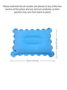 1pc Inflatable Travel Pillow With Neck Support, Portable Neck Pillow + Nap Pillow, Airplane Pillow, Compact & Lightweight, Foldable & Easy To Store, Suitable For Travel - Multicolor - View 20
