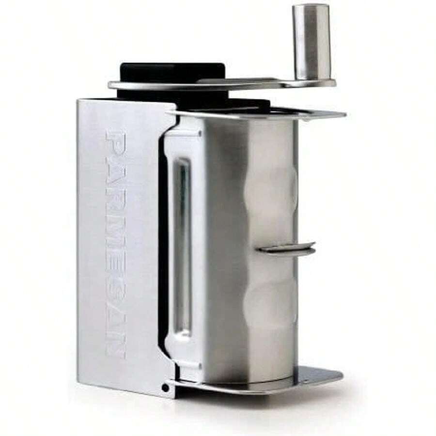 Parmesan Cheese Grater Mill, Rotary Parmesan Table Mill Stainless Steel - View 1