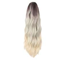 WaveTrip 32" Ombre Gray Heatproof Synthetic Fiber Ponytail Claw Clip, Suitable For Women's Party, Vacation And Daily Use - Multicolor - View 6