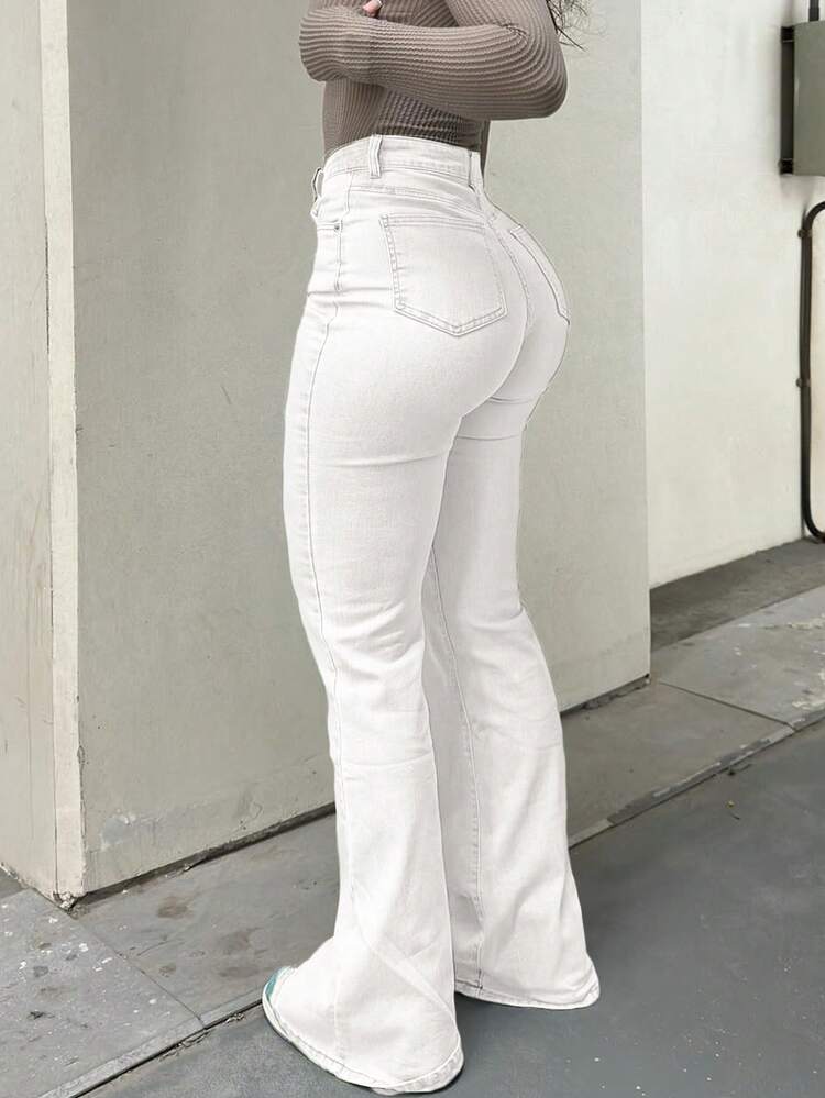 GILIPUR Calça Jeans Flare Estilo Y2K Feminina, Cintura Alta