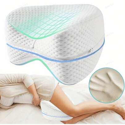 1pc Leg And Knee Support Pillow, Leg Pillow For Sleep, Back, Hip, And Knee Friendly Cushion, Removable And Washable Cover For Maternity Pillow, Gift