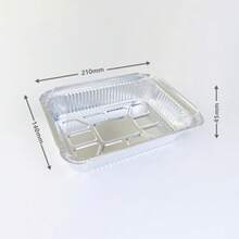 10/20 tờ giấy bạc nhôm dùng một lần chịu lực cao - Thích hợp cho nướng, làm bánh, v.v. - Chất liệu nhôm bền, an toàn. - Xem 6