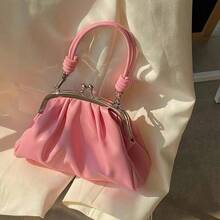 Cute Ruffle Cloud Shoulder Bag, Woodland Style Small Crossbody Bag, Handbag, Princess Bag For Girls, Summer - Multicolor - View 6