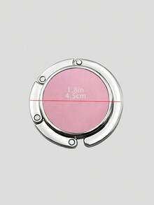 Multi-Functional Foldable Metal Handbag Hook, Desktop Stand, Wallet Stand, Helpful Home Storage, Bedroom & Office Decor Hook, Key Holder, Jewelry Rack - Pink - View 10