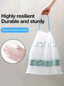 15 chiếc/cuộn, 1 cuộn/5 cuộn/10 cuộn Túi đựng chất thải cho thú cưng dày và bền, túi rác dùng một lần, túi rác nhà bếp có dây rút, túi rác màu trắng dung tích lớn, thích hợp cho chó, mèo, dọn dẹp khay vệ sinh - dùng tại nhà, khi đi du lịch, huấn luyện trong lồng - tương thích với máy cho ăn tự động, dung tích lớn, chất lượng đáng tin cậy, sự lựa chọn hàng đầu của người nuôi mèo. - Nhiều màu - Xem 6