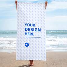 Mr. And Mrs. Beach Towels, Personalized Beach Towel, Newlywed Gift, Groom Gift, Honeymoon, Bachelorette Trip, Bridal Shower Gift - 白色 - 查看 6