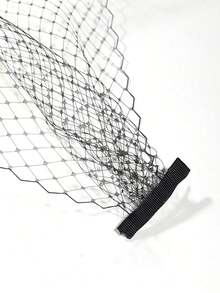 1pc Dark Gothic Style Simple And Elegant Bridal Veil - Beige - View 4