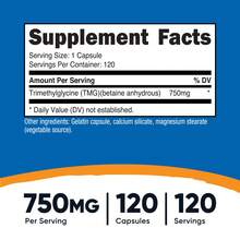 Nutricost TMG (Trimethylglycine) 750mg, 120 Capsules | Pills For Men And Women, Nutricost Capsul, Capsule, Methylation Support, Heart Health, Lab Tested, Non-GMO, Premium Quality - Khác - Xem 2