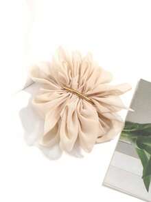 2pcs/1pc Floral Decor Hair Clips, Casual, Beach, Party, Elegant Ribbon, Valentine's Day, Hair Accessories, School Supplies - Multicolor - View 4