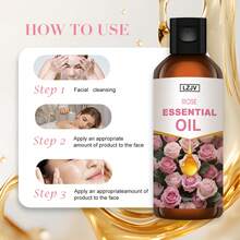 100ml/3.4oz, 30ml/1.0oz Rose Fragrance Essential Oil, Suitable For Aromatherapy Diffuser, Humidifier, Handmade Soap/Candle Making, Unisex, Ideal Gift - Rose Essential Oil - View 7