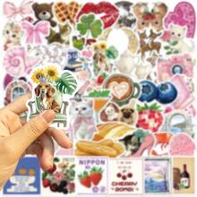 50张复古美学Pinterest贴纸INS Y2K贴纸涂鸦笔记本电脑行李箱汽车可爱贴纸套装 - 1 Set - 查看 2