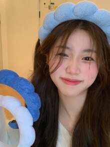 1个云朵造型可爱涤纶（聚酯纤维）发箍，四季皆宜 - 彩色 - 查看 5