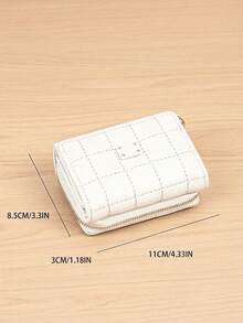 Compact Multi-Function Card Holder Wallet - White - View 4
