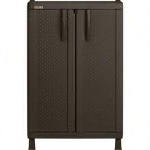 Armario Almacenamiento Ratán Mediano Exterior Plástico Rimax Wengue - Wengue - Ver 3