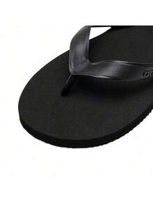 Adidas男鞋女鞋2026年新運動休閒居家日常涼拖鞋人字拖沙灘鞋JR1152 - 黑色 - 查看 10