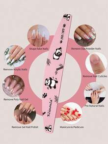 klimonla Bộ 5 dụng cụ dũa và đánh bóng móng chuyên nghiệp, thích hợp sử dụng hàng ngày cho thợ làm móng. - Nhiều màu - Xem 3
