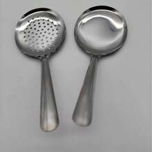 2件套商用重型大号汤勺 - 耐热短柄带排水孔，短柄设计，采用201或304不锈钢材质，适用于餐厅、餐饮和家庭厨房 - 支持批量购买折扣 - 彩色 - 查看 7