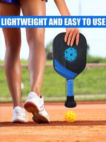 2个装匹克球拾球器，硅胶匹克球拾球工具，通用匹克球吸盘拾球器，新款硅胶匹克球拍握把，防滑匹克球握把，最佳匹克球运动员礼物 - 黑色 - 查看 2