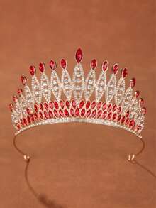 1 chiếc vương miện cô dâu bằng hợp kim, kiểu dáng sang trọng thanh lịch kiểu Âu và Mỹ, vương miện hoàng hậu, vương miện cưới phong cách Baroque. - Nhiều màu - Xem 2