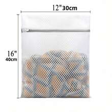 Mesh Fabric Laundry Bag Delicate Wash Bag For Bra Lingerie Hosiery Zipper Protector Bag Washing Machine Use Travel Storage Organizer Home Necessary - Xem 13