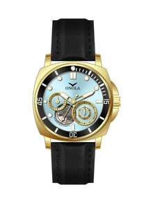 ONOLA 2026 男士自动机械腕表，30米防水，商务风格，夜光显示，镂空陀飞轮，礼盒包装 - 均碼 - 查看 17