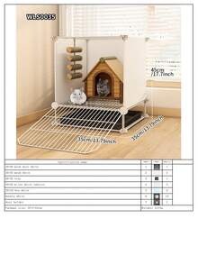 Large Animal Cage With Litter Tray, Suitable For Hamsters, Squirrels And Other Small Pets - Splicing - View 14