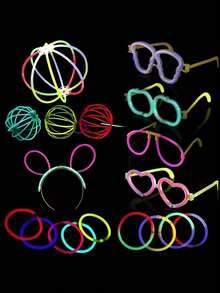 7-Color Glow Sticks, Flexible High Brightness Long-Lasting, Assorted Colors, Suitable For Concerts, Birthday Parties, Weddings, Music Festivals, Company Events, Bars/KTVs, Class Activities, Dance Rehearsals, Outdoor Night Games, And Various Gatherings - Multicolor - View 4