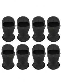 1pc/2pcs Unisex Solid Color Windproof Balaclava Head Mask, Suitable For Daily Use, Outdoor Travel, Hiking, Climbing, Cycling - Multicolor - View 6