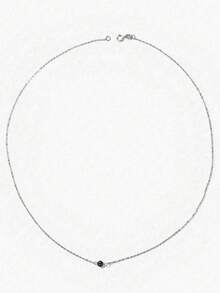 1 chiếc vòng cổ bằng bạc Sterling 925 đính ngọc trai nuôi cấy nước ngọt tự nhiên/mã não đen/ngọc lam/lapis lazuli, kiểu dáng thanh lịch tối giản, phù hợp đeo hàng ngày và trong đám cưới, có thể đeo nhiều lớp. - Bạc - Xem 19