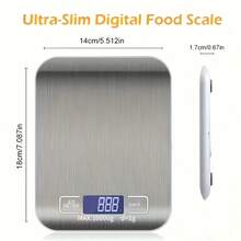 1g To 10kg Electronic Kitchen Scale, Household Digital Scale, Suitable For Kitchen And Retail, Can Weigh Food And Medicine, Multi-Functional Electronic Scale, Precise Weighing, Batteries Not Included - Multicolor - View 9