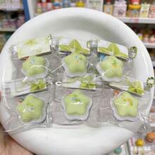 2026 New - 1pc Green Apple And Star Mud Tactile Model, Emotional Adhesion Storage Bag Pendant - Ultra Soft Relaxing Squeeze Toy, Creative Psychological Counseling Accessory - Perfect Gift - Birthday Gift - Easter Gift - Valentine's Day Gift - Multicolor - View 8