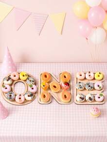 1 pieza Bandeja de letras de madera, Bandeja de decoración del Día de la Madre, Decoración de graduación de paleta, Bandeja de aperitivos de felicitaciones de graduación, Bandeja de donas, Decoración DIY creativa para colorear, Bandeja de postres de fiesta de cumpleaños, Bandeja de dulces de fiesta de baby shower, Bandeja de dulces de revelación de género, Bandeja de galletas y chocolates del Día de la Madre, Bandeja de galletas y café de la tarde, Bandeja de servicio de restaurante, Soporte de exhibición de alimentos de cocina, Bandeja de frutas y verduras de cocina, Vajilla de comedor, Regalo de cumpleaños, Recuerdos de fiesta - carta - Ver 6
