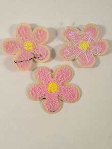 2/4 piezas Parches con aplicación de flores, parches bordados con flores para planchar y coser, pegatinas de reparación, parches decorativos con flores de colores para DIY en mochilas, vaqueros, sombreros - flor - Ver 8